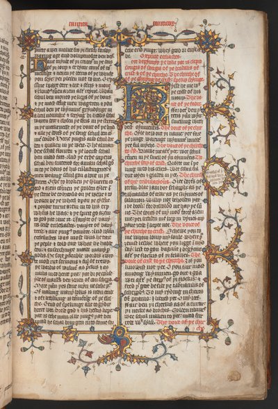 Egerton 617, Wycliffite Bible, before 1397 by English School