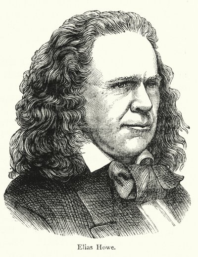 Elias Howe, American Inventor of the Lockstitch Sewing Machine by English School