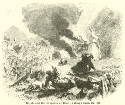 Elijah and the Prophets of Baal by English School