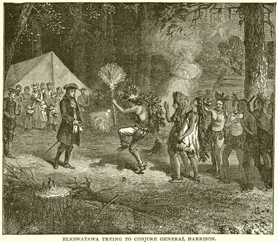 Elkswatawa trying to Conjure General Harrison by English School