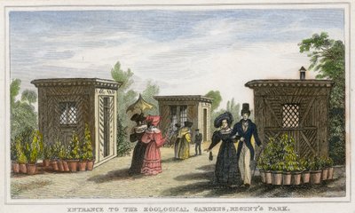 Entrance to the zoological gardens, Regents Park by English School