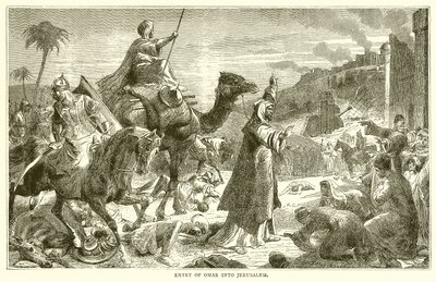 Entry of Omar into Jerusalem by English School
