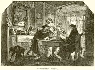 Erasmus and Sir Thomas More by English School