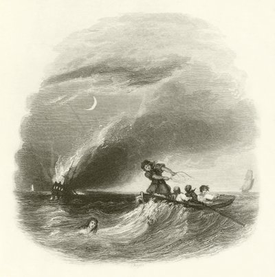 Escape of Admiral Broderick by English School