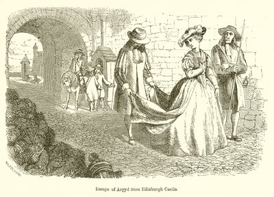 Escape of Argyll from Edinburgh Castle by English School