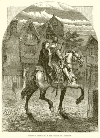 Escape of Charles II in the Disguise of a Servant by English School