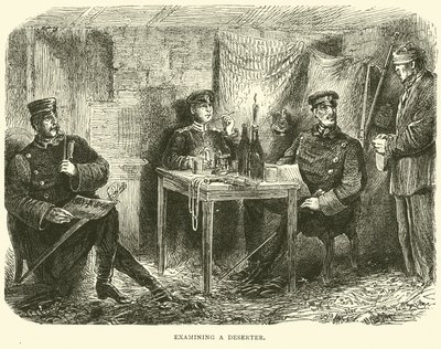 Examining a Deserter, February 1871 by English School