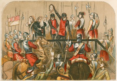 Execution of Charles I by English School