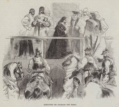 Execution of Charles the First by English School
