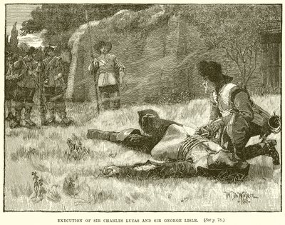 Execution of Sir Charles Lucas and Sir George Lisle by English School