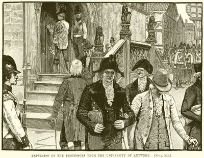 Expulsion of the Professors from the University of Antwerp by English School