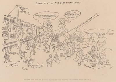 Facsimile Page from the Humorous Illustrated Paper Published in Ladysmith During the Siege by English School