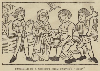 Facsimile of a Woodcut from Caxton