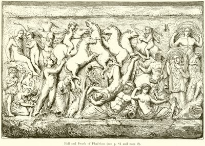 Fall and Death of Phaethon by English School
