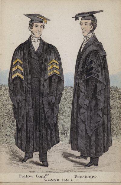 Fellow Commoner, Pensioner, Clare Hall by English School