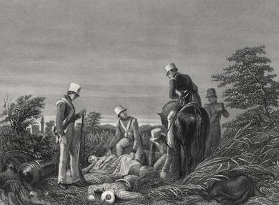 Finding the Colours of the 24th Regiment by English School