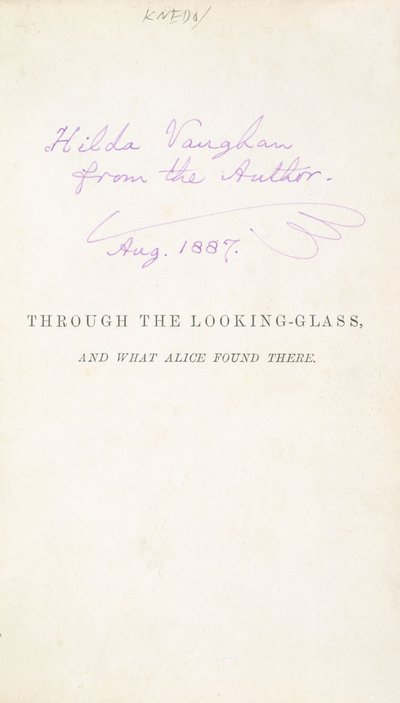 First edition of Lewis Carroll