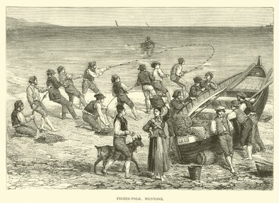 Fisher-Folk, Mentone by English School