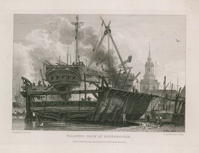 Floating Dock at Rotherhithe by English School