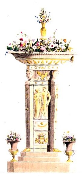 Flower Stand, plate 125 from Ackermann