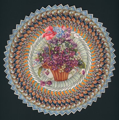 Flower Made Out of Old Cigarette Boxes by English School