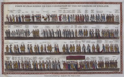 Form of Procession to the Coronation of the Sovereigns of England by English School