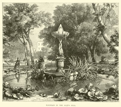 Fountain in the Acqua Sola by English School