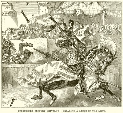 Fourteenth Century Chivalry: Breaking a Lance in the Lists by English School