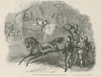 Franconi at Drury Lane - Mddle Palmyre Anato in the Circle by English School