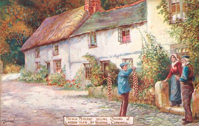 French Onion Seller, Ladden Vern, St Keverne, Cornwall by English School