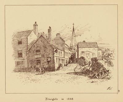 Friargate in 1882 by English School
