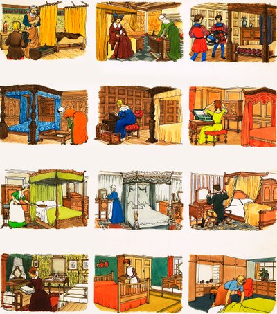 From Then Till Now: Going to Bed by English School