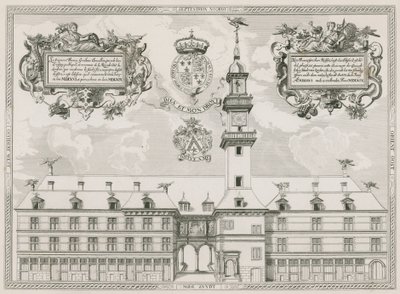 Front Elevation of the Royal Exchange, London by English School