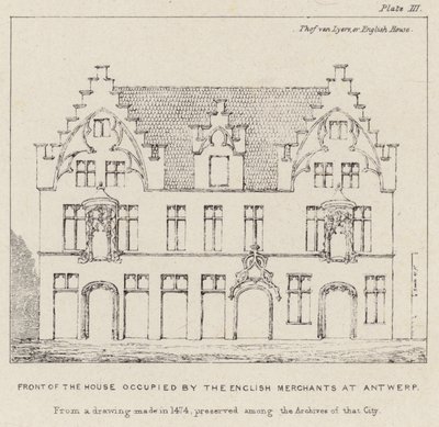 Front of the House Occupied by the English Merchants at Antwerp by English School