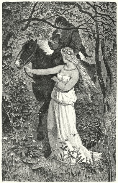 Frontispiece for Epics and Romances of the Middle Ages by English School