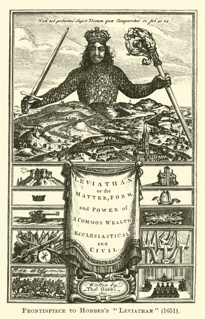 Frontispiece to Hobbes