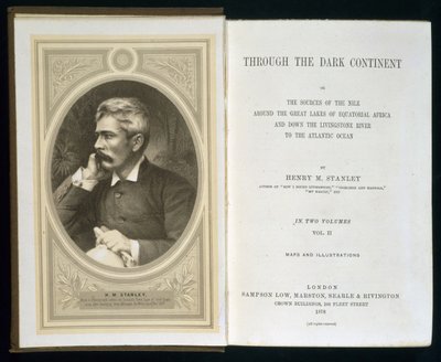 Frontispiece to Through the Dark Continent by Henry M. Stanley, Published 1878 by English School