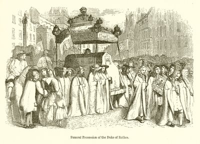 Funeral Procession of the Duke of Rothes by English School