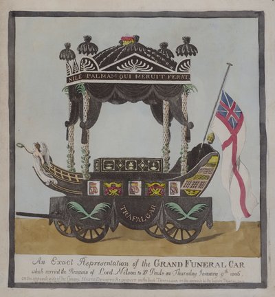 Funeral Car Which Carried the Remains of Admiral Lord Nelson to St Paul
