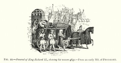 Funeral of King Richard II, Showing His Waxen Effigy by English School