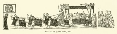 Funeral of Queen Mary by English School
