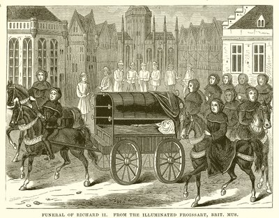 Funeral of Richard II by English School