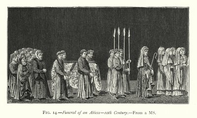 Funeral of an Abbess by English School