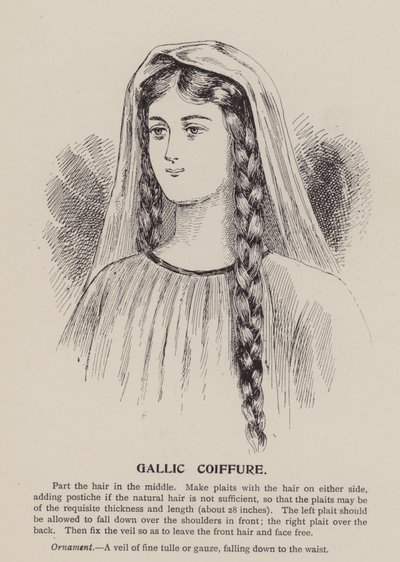 Gallic Coiffure by English School