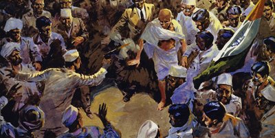 Gandhi was assassinated in 1948 by a fanatical Hindu by English School