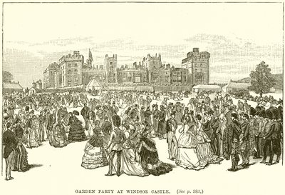 Garden Party at Windsor Castle by English School