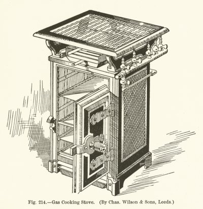 Gas Cooking Stove, by Charles Wilson and Sons, Leeds by English School