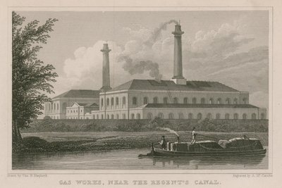Gas Works near the Regents Canal, London by English School