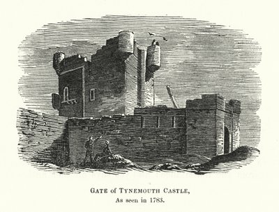 Gate of Tynemouth Castle, as Seen in 1783 by English School