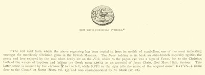 Gem with Christian Symbols by English School